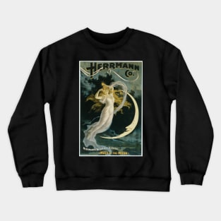 Herrmann Co.Vintage Maid of the Moon Magic Poster Crewneck Sweatshirt